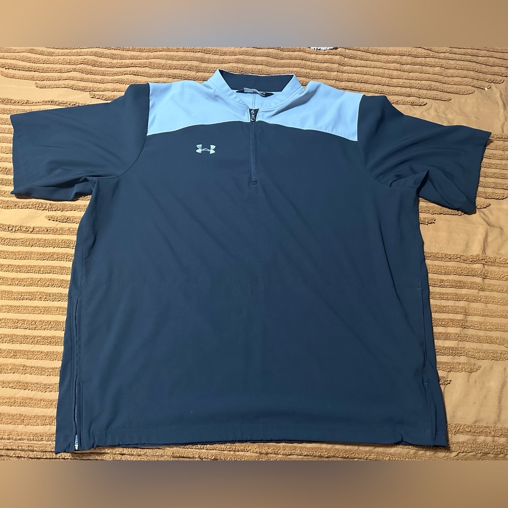 Men’s Under Armour Color Block Short Sleeve Utility Cage Jacket